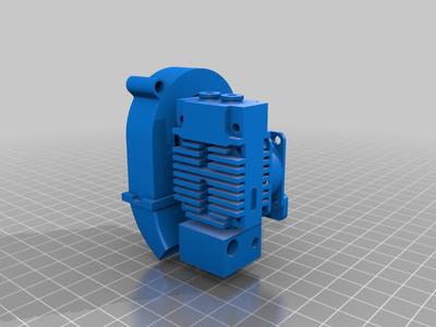 Bigtreetech 2 in 1 out Hotend Setup Model