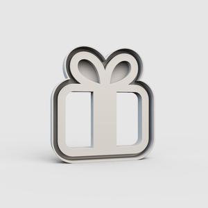 Holiday Cheer: Double Ribbon Gift Cookie Cutter