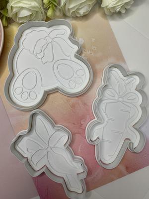 Set Easter cookie cutter and stamp