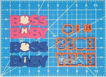 Boss Baby Combo Multipiece Fondant Cookie Cutter Set Multiple Sizes