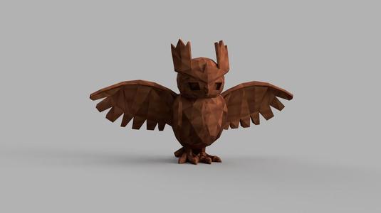Noctowl - Low poly