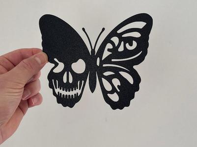 Wall Art - Butterfly Skull