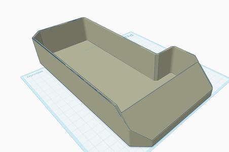 Left side storage box with front covered