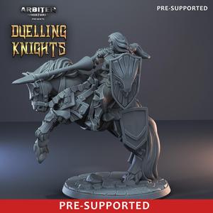 Pre-supported Female Knight on Horse 01
