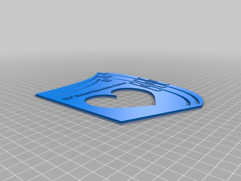 Beebe Mask Sewing Template with 0.25 inch seam allowance and fold marking