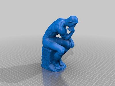 the Thinker, with pants