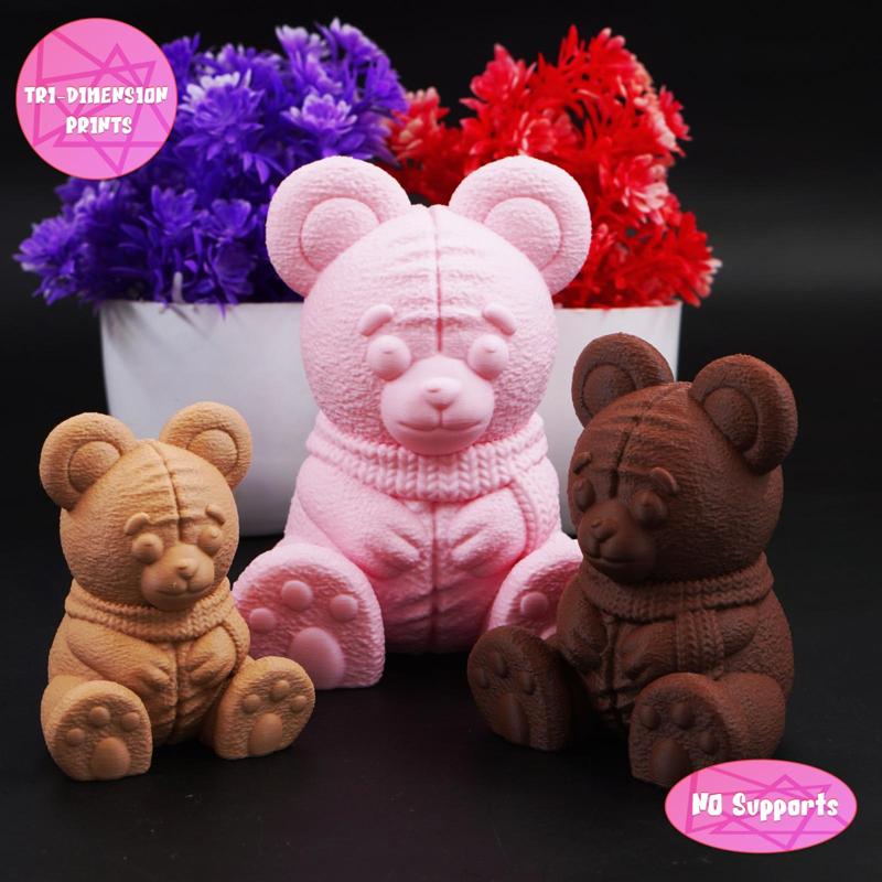 Polar Bear Teddy  (No Supports)