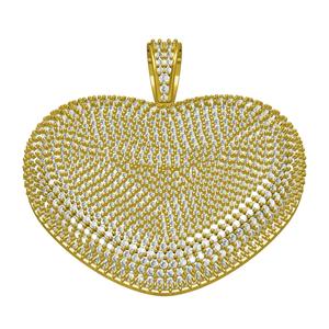Unique Full Diamond Heart Pendant