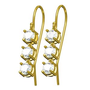 Round 3 Stone Earring