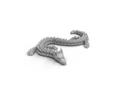 DRAGON-SHAPED TOY WITH A HINGE