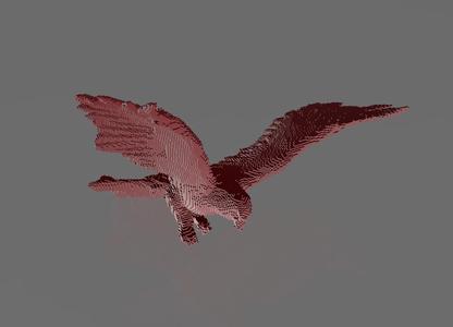 Red Sky Hunter Eagle - Blocks - Perfect Design - Easy Print - Decor