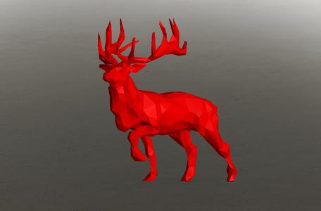 Sacred Guardian Deer - Low Poly - Excellent Design - Decor
