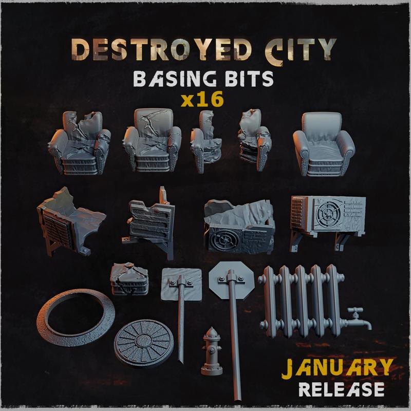 Destroyed City - Basing Bits
