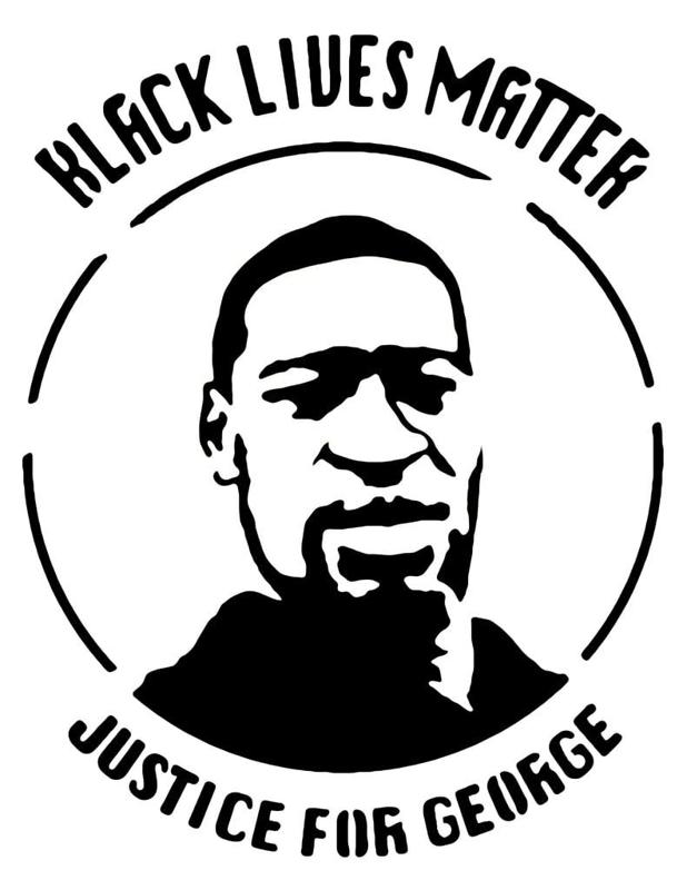 Justice for george stencil