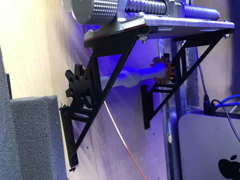 Wall brackets with filament guide for Spool Holder