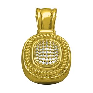 Simple Cushion Shape Diamond Pendant