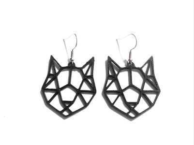 Geometric Fox - Earrings