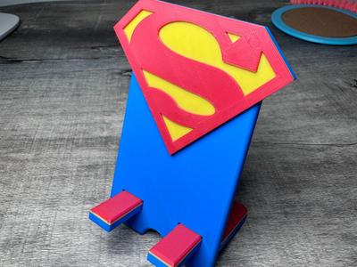 Superman Logo Phone Holder