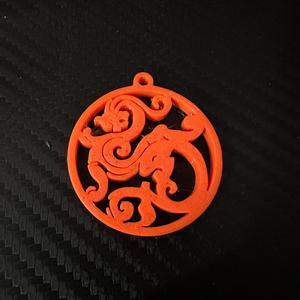 Dragon Pattern Keychain