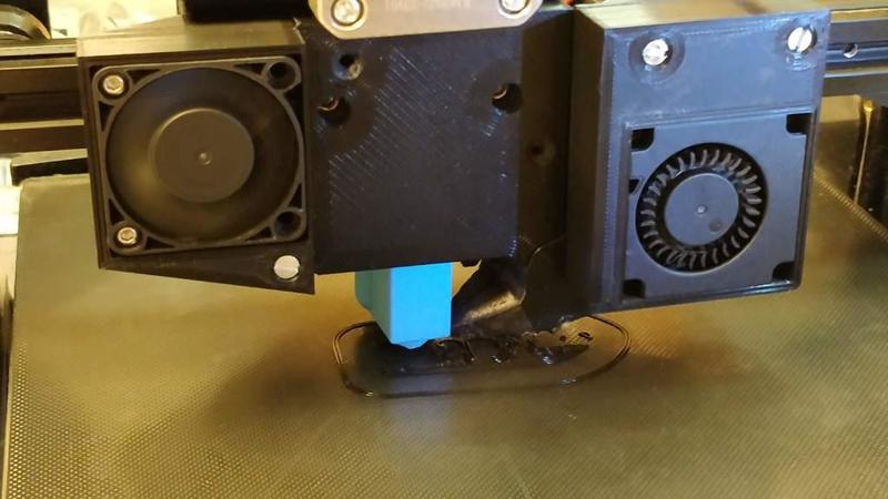 V6-Hotend-Adapter for Ender-3 with direct drive extrusion