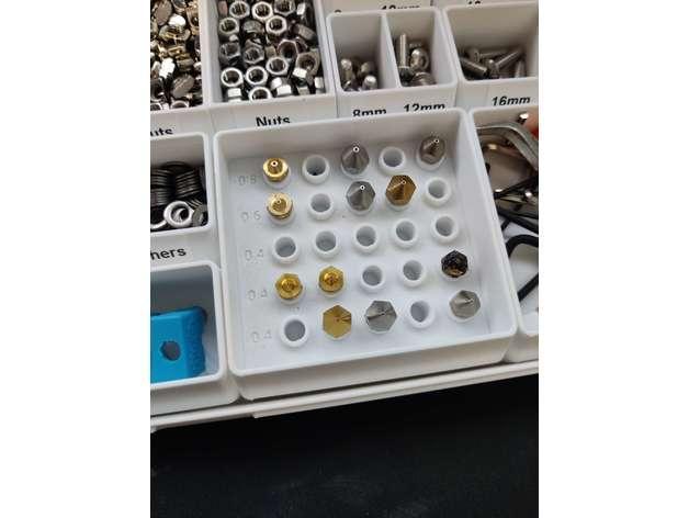 Nozzle Bin for 25 nozzles
