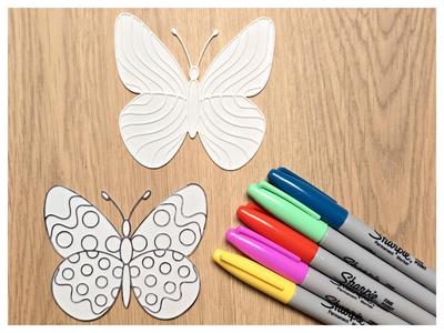 Butterfly Coloring DIY 2