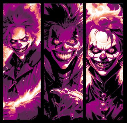 Why does it take so little for a clown to be evil?  Set of 3 Evil Clown Bookmarks