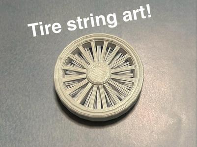 String art tire!