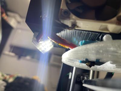 Hotend Box led attachment-GLUE-ON or complete
