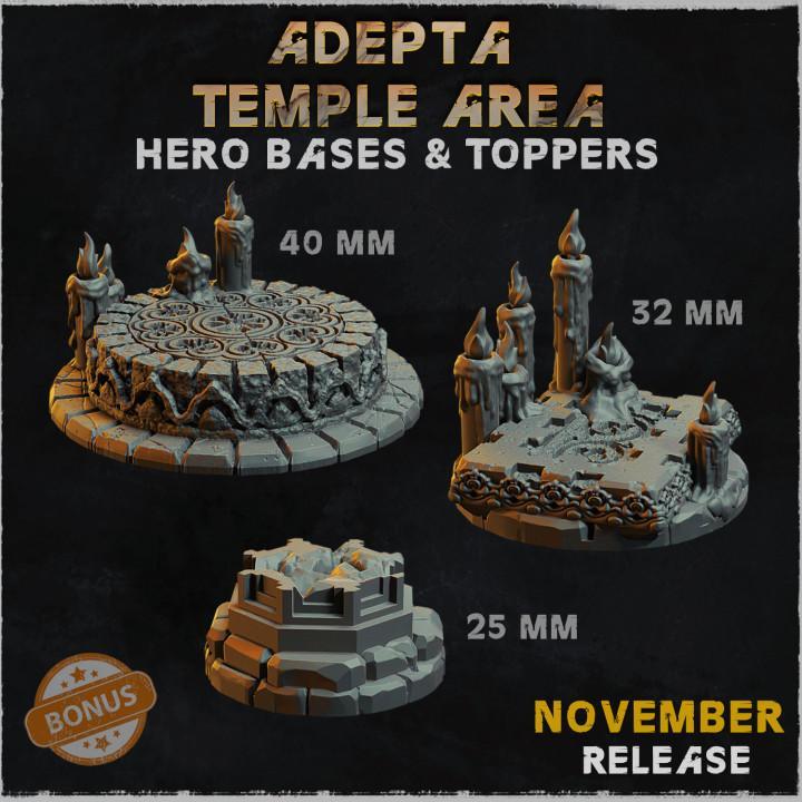 Hero Bases & Toppers - Adepta Temple Area