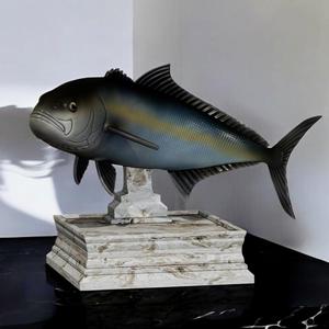 fish greater amberjack / Seriola dumerili trophy with storage space / for 3d printing