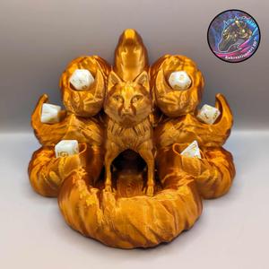 Kitsune Dice Tower and Dice Holder