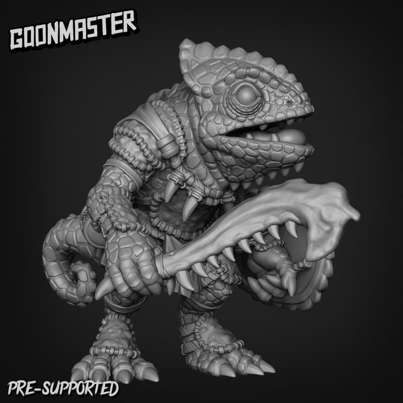 Chameleon Bone Club Shield Infantry 6