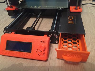 Side drawers for PRUSA MK3 I3