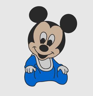 Baby Mickey Mouse 2D art