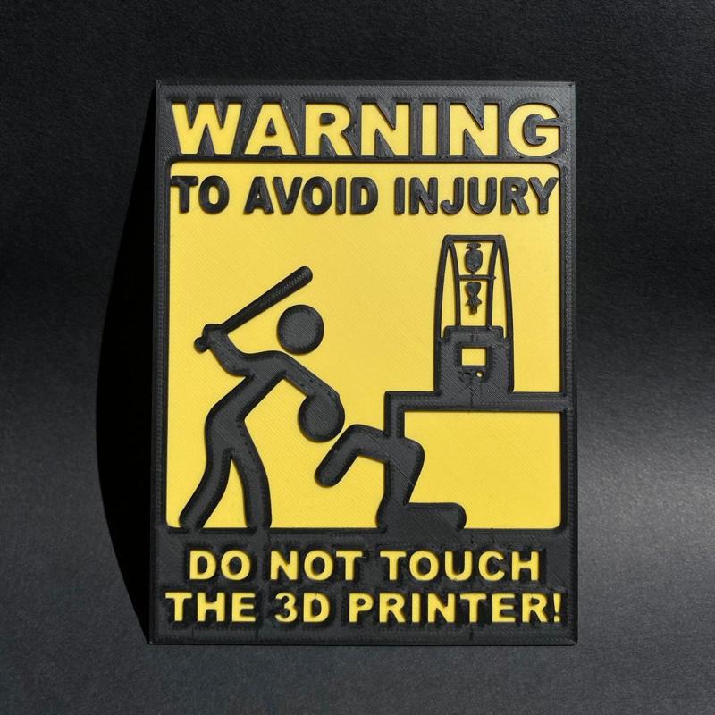 3D printer warning sign MSLA (Remix)