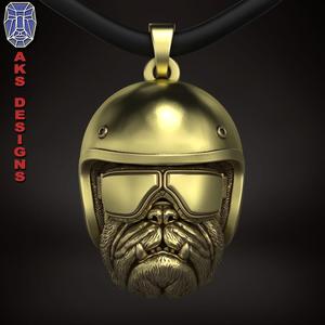 Bulldog biker version 2 Pendant jewelry