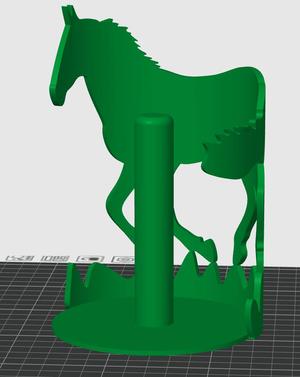 Papertowel holder horse - horse only requires supports
