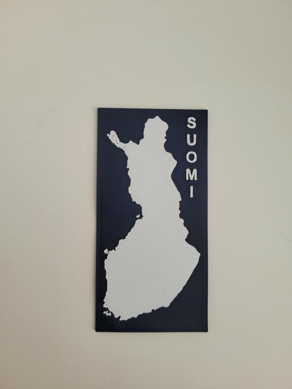 Finland ("Suomi") Map 2D Art