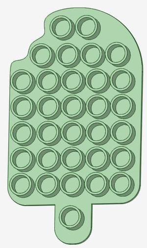 POP IT cookie cutter ice cream