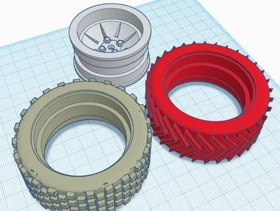 wpl off road wheels studded tire