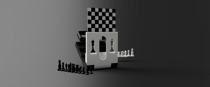 Chess Set With Folding Case
