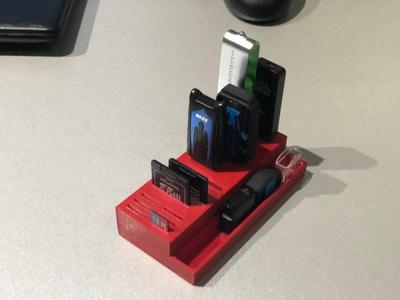 SD Card and USB Stick Holder (Karten Halter)