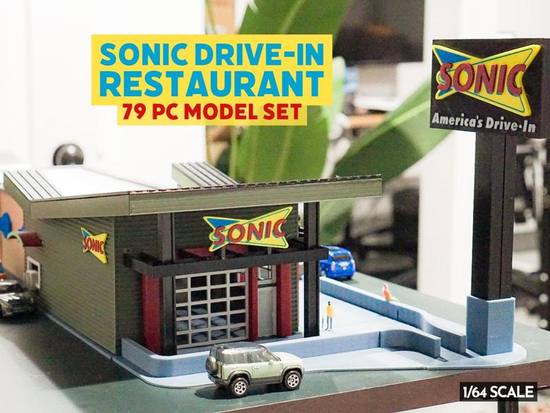 Sonic Drive-In Restaurant - 79 pc Model Set