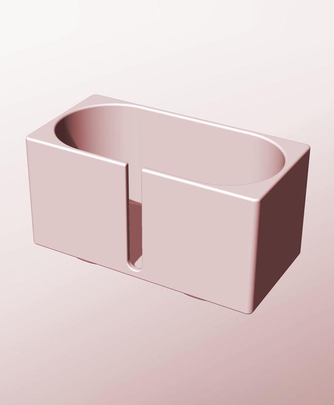 CX68-75-SB Stackable slotted component box for creative makers