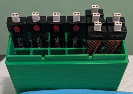 1S 300mAh Whoop Battery Box- 24 Slots