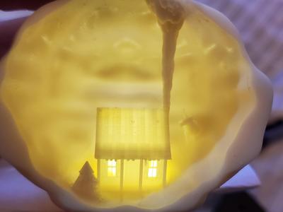 Christmas Cabin in a Snowball