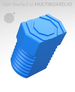 20 mm Big Thread, Plain Head, T-Bolt