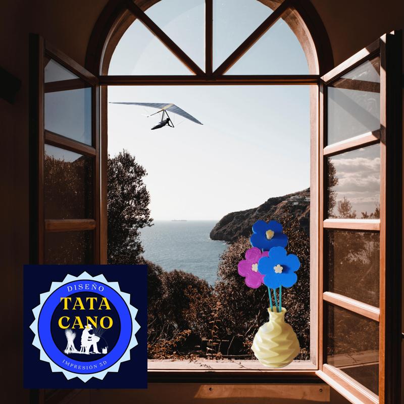 Florero Damajuana (Demijohn Flower Vase)