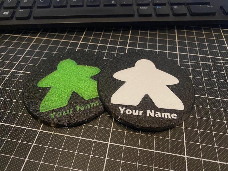 MEEPLE Coaster (Meeple Untersetzer)